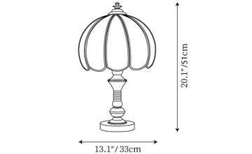 Tomyeus Brass Table Lamp — Dimension drawings 1