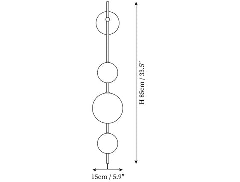 L 5.9″ x W 7.9″ x H 33.5″