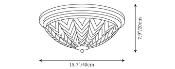 Plafonnier Volume — Plans de dimensions 1