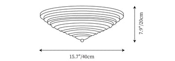 Plafonnier Volume — Plans de dimensions 2