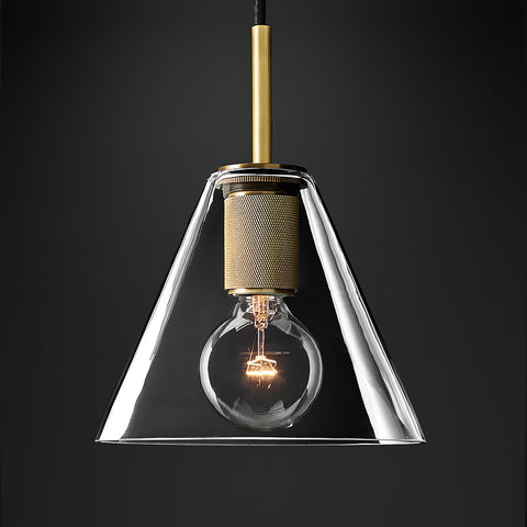 Armed Brass Pendant Lamp – detail 12