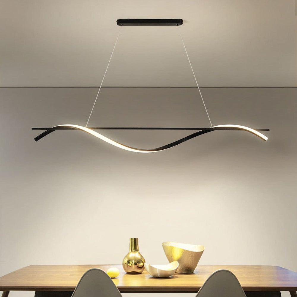 Black Wave Chandelier – detail 2