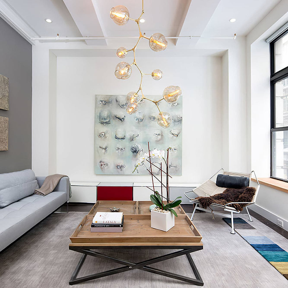Perry Globe Vertical Chandelier – detail 2