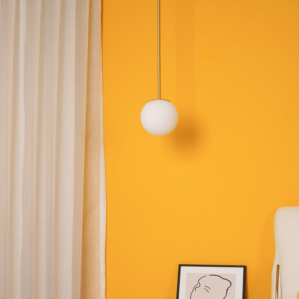Brass Architectural Pendant Light – detail 2