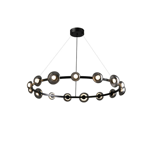 Dekorfine Brass Bar Glass Chandelier — Detail View 54