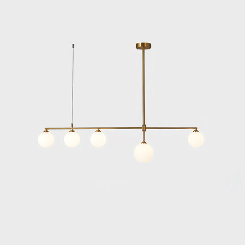 Brass Globe Chandelier – detail 24