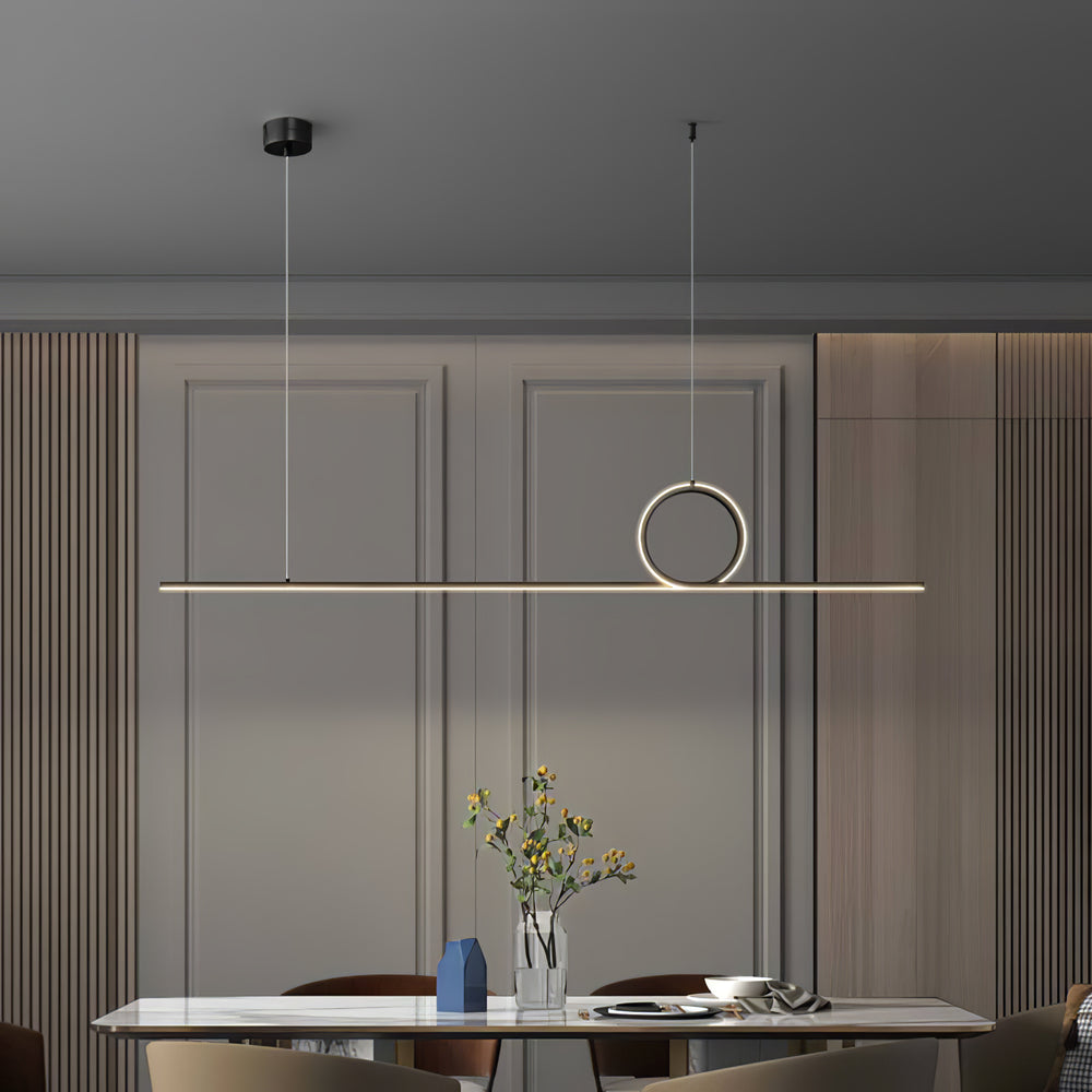 Centre Loop Linear Pendant Lamp – detail 2