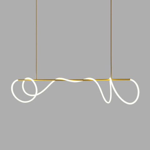 Serpentine Glow Gold Chandelier – detail 10