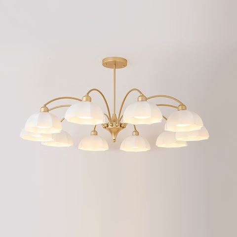 Frosted Glass Bell Chandelier – detail 19