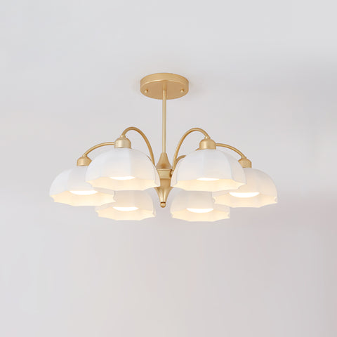 Frosted Glass Bell Chandelier – detail 18