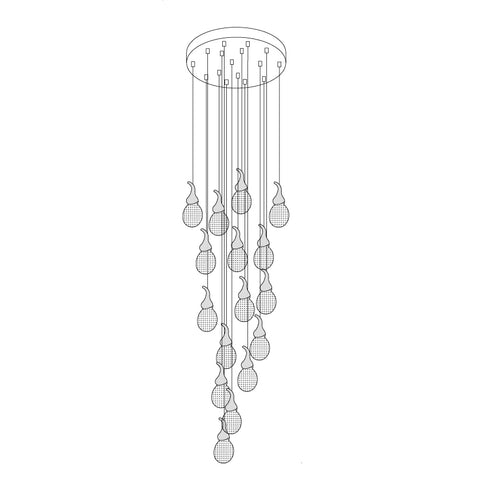 Leo Bubble Chandelier – detail 19