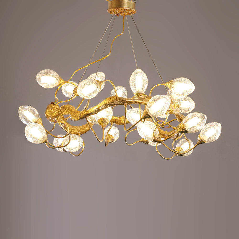 Lotus Brass Chandeliers – detail 2