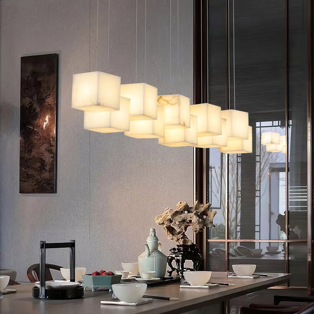 Alabaster Box Chandelier – detail 2