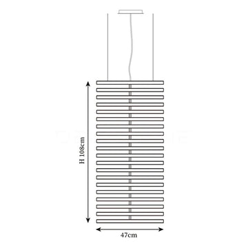 Dekorfine Black Rhythm Collection Chandeliers — Detail View 55 — Dimension drawings 6