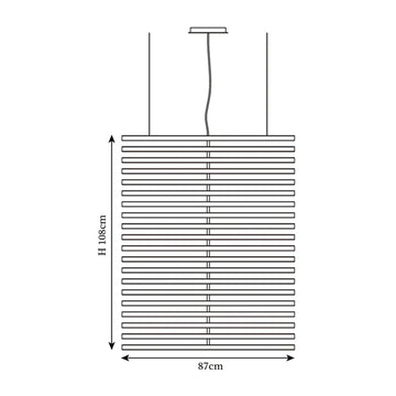 Dekorfine Black Rhythm Collection Chandeliers — Detail View 54 — Dimension drawings 5