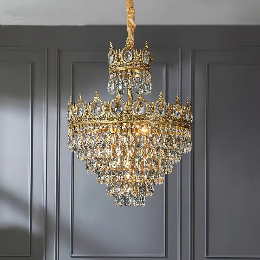 Linfort Brass Chandelier – detail 2