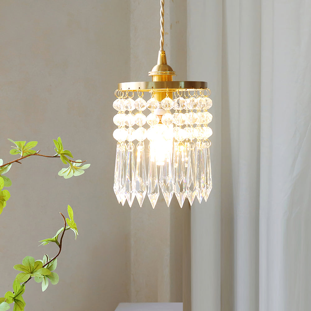 Vintage Crystal Pendant Lamp – detail 2